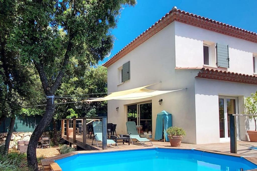Villa Garrigue - Piscine, Parking, Maison Entiere Beaulieu  Buitenkant foto
