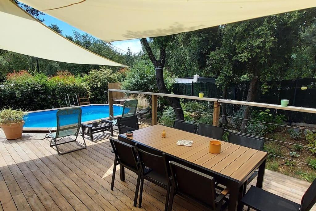 Villa Garrigue - Piscine, Parking, Maison Entiere Beaulieu  Buitenkant foto